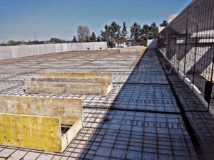 Reti in ferro presenti nella copertura