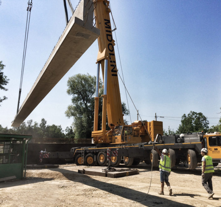 Movimentazione trave da ponte