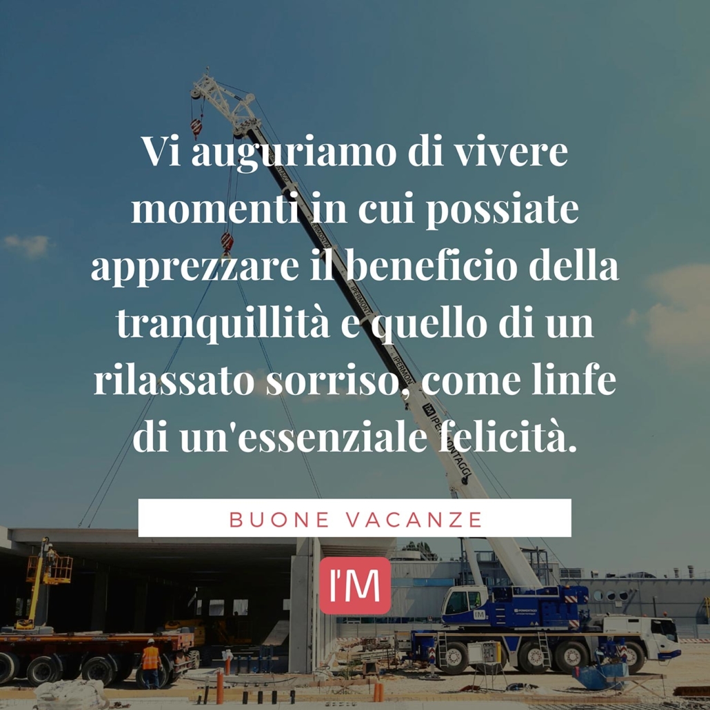 Buone vacanze da Ipermontaggi - Montaggio prefabbricati Treviso